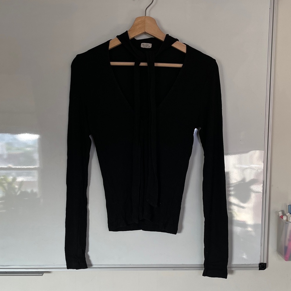 Brandy Melville Black Long Sleeve Top